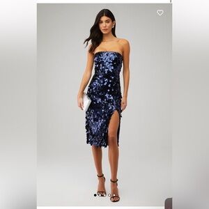 AMANDA UPRICHARD strapless ARMELLE DRESS
